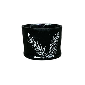 Pot de fleurs décoratif de bureau, pot de fleurs d'intérieur élégant, décoration de maison, support de verdure noir pour table de salon - Product Image 1