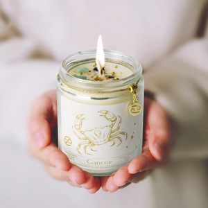 Manufacturer supplies plant-based soybean wax scented <b>candles</b> for the twelve zodiac signs, perfect for birthday <b>gifts</b> and - Product Image 1