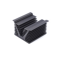 Radiateur en profilé d'aluminium, dissipateur thermique en alliage d'aluminium, interrupteur à thyristor haute puissance, large 120, haut 90, usiné CNC, fabriqué en Chine, sur mesure