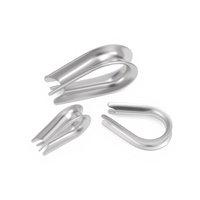 Gerrison Anneau de protection pour câble métallique en acier inoxydable 304, type cœur de poulet, à large ouverture et verrouillable, Chine continentale