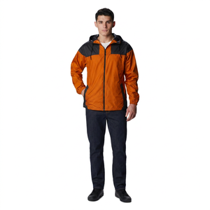 Waterproof Windbreaker <b>Jacket</b> <b>for</b> <b>Men</b> Outdoor Softshell Stand Collar Front Logo Keep Warmth Breathable Custom Manufacture - Product Image 1