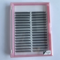 Extensions de cils en grappes courbées en D, effet manga, effet plumeux, matière PBT sans cruauté, 12-20mm, cils inférieurs, cils individuels effet fée