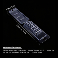 Boîtes d'emballage en blister PET de qualité alimentaire personnalisées pour l'épicerie, pour la marque modèle XF-0645, matériaux recyclés, sur mesure