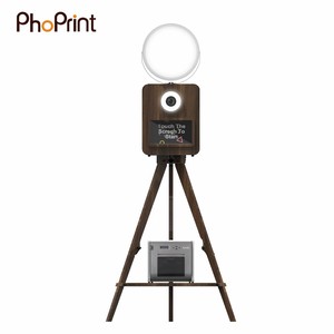 Robot Selfie <span class=keywords><strong>Purikura</strong></span> Machine Party Vintage de madera Dslr Photo Booth - Product Image 2