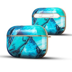 Funda brillante para <span class=keywords><strong>AirPods</strong></span> <span class=keywords><strong>Pro</strong></span>, carcasa personalizada para <span class=keywords><strong>AirPods</strong></span>, diseño de mármol dorado galvanizado, <span class=keywords><strong>2021</strong></span> - Product Image 5