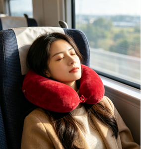 Oreiller cervical ergonomique en mousse à mémoire de forme de haute qualité en forme de U, doux et confortable pour le soutien cervical en voyage et à domicile - Product Image 1