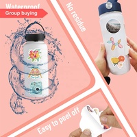 Feuille d'étiquettes autocollantes en PVC adhésif imprimé personnalisé logo découpé en vinyle étanche pour parfum de soins de la peau autocollants anime personnalisés