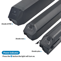 Batterie de vélo électrique intégrée 36V 48V 21Ah/24Ah avec port USB, batterie lithium pour tube diagonal, pour vélo électrique jusqu'à 1000W