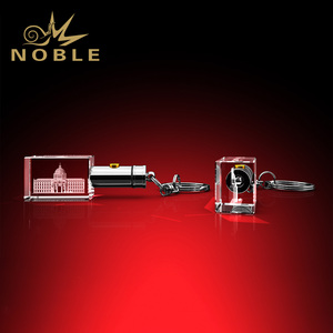 Llavero de Cristal Grabado con Diseño Personalizado, Hecho a Mano, con LED, del <span class=keywords><strong>Humboldt</strong></span> Forum de Berlín, Alemania - Product Image 1