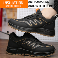 Zapatos de seguridad informales con logotipo personalizado con suela de poliuretano de doble densidad antideslizante, parte superior de malla cómoda para trabajar en fábricas