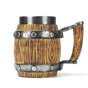 Gioco <span class=keywords><strong>di</strong></span> boccale <span class=keywords><strong>di</strong></span> birra in acciaio inossidabile tazza <span class=keywords><strong>di</strong></span> whisky in resina <span class=keywords><strong>Thrones</strong></span> tazza <span class=keywords><strong>di</strong></span> birra in rilievo - Product Image 1
