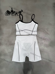 Conjunto Deportivo de Yoga para Mujer aiio, Color Block, Cómodo, para Gimnasio, Correr, Ropa Deportiva, Top Deportivo con Sujetador Deportivo y Pantalones de Cintura Alta - Product Image 5