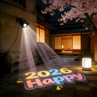 Proyector de Luz para Publicidad Exterior a Prueba de Agua, Personalizado de Fábrica, para Suelo/Pared, Sistema de Proyección Comercial