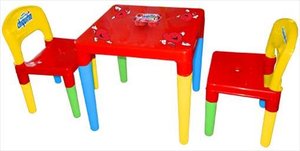 Juego de Muebles Infantiles de Plástico PP Moldeado por Inyección, Escritorio de Estudio con Silla para <span class=keywords><strong>el</strong></span> Hogar, la Escuela y la Guardería, Suministro del Fabricante - Product Image 3