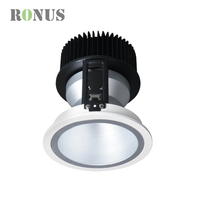 Design rond réglable COB 40W Spot antireflet encastré au plafond Spot LED