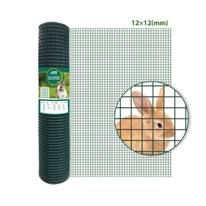 Rouleau de grillage soudé enduit de vinyle de calibre 14, qualité professionnelle, pour enclos d'animaux, clôtures pour grands chiens et zones de jeux extérieures pour animaux de compagnie - Product Image 6