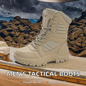 Мужские легкие тактические ботинки на заказ для осени и весны, Нескользящие удобные походные водонепроницаемые TPR - Product Image 3