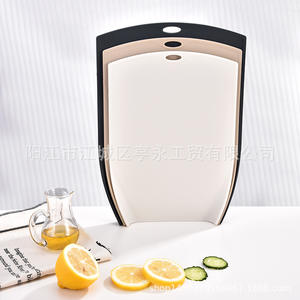 Planche à découper en plastique Yangjiang, lot de 3 pièces, 25x35cm, 23x32.5cm, 21.5x30.3cm, avec support antidérapant, en PP, pour la cuisine - Product Image 2