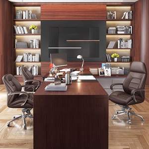 Sofá de lujo Silla Oficina Jefe CEO Silla Giratoria Reclinable Lie Fácil Silla cómoda con reposapiés - Product Image 4