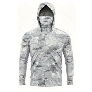 Benutzer definierte Quick Dry Anti-UV-Angel bekleidung Herren Langarm T-Shirts Polyester UPF50 Sonnenschutz Performance Angel hemden - Product Image 3