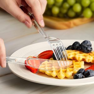 Hiện đại dùng một lần Bộ đồ ăn bằng nhựa dao kéo thiết lập-Muỗng ngã ba cho các bên - Product Image 3