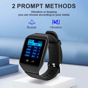 Système d'appel sans fil pour serveurs - 15 boutons de table + 2 pagers montres et buzzer |   Restaurant/Hôtel/Bar - Product Image 5