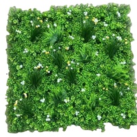 Panneau mural de plantes artificielles en herbe verte décorative 100*100