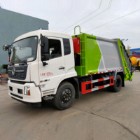 Camion compacteur de déchets Dongfeng Tianjin de 12 m³ et 16 tonnes, véhicule d'assainissement environnemental