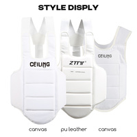 Équipement d'arts martiaux Karaté Body Chest Guard pour les pratiquantes de karaté WKF approuvé