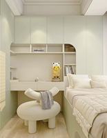 Ensemble de meubles de chambre à coucher pour filles en bois écologique, style moderne et luxueux, lit, bibliothèque, bureau, armoire, rangement tout-en-un, appartement, villa