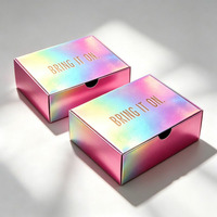 Boîtes en carton pour produits de soin de la peau, personnalisées en gros, avec impression, revêtement UV, lamination mate, vernissage, holographique brillant et auto-érectrices