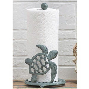 Portarotolo <span class=keywords><strong>in</strong></span> Resina Bianca a Forma di Tartaruga Marina, Decorazione per la Casa, Prodotto da Fabbrica Certificata BSCI - Product Image 5