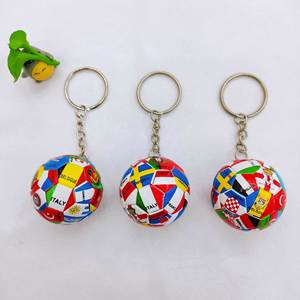 2026 New Arrive 3D Football PVC Keychain Custom Creative Mini Soccer <b>Keyring</b> Sporty Fashion Trend for for Promotional - Product Image 3