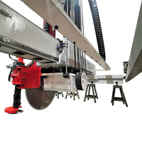 Machine de découpe automatique de pierres de grande taille HLQY-1600H, contrôlée par PLC, avec moteur de 75 kW, pour la découpe de blocs de granit, machine de découpe automatique en tranches.