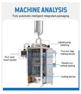 Machine automatique à emballer les sachets liquides de sirop de soulagement multi-lignes pour emballer les bâtonnets de boisson de supplément de gel énergétique - Product Image 3