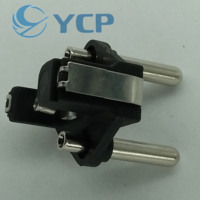 Prise électrique de type F, type EU, VDE 0620, Schuko, en aluminium, 16A, courant nominal