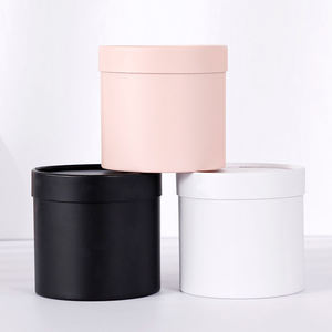 Vente en gros Boîte d'emballage cylindrique en <span class=keywords><strong>papier</strong></span> pour bougies Boîtes à bouquet rose ronde pour bouquets de mariage et cadeaux de fête HONPAK - Product Image 2