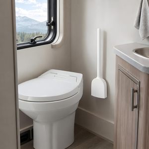 Bathroom Toilet <b>Scrubbing</b> <b>Brush</b> Set with Wall-Mounted Holder Stand Stainless Steel & Plastic Eco-Friendly - Product Image 4