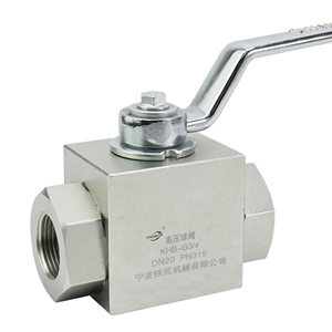 Válvula de Bola de Alta Presión KHB-G3/4, Acero al Carbono, Rosca Externa, Válvula de Cierre Hidráulica Bidireccional PN315 - Product Image 1