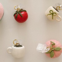Articles les plus vendus : Accessoires de bijoux en acier inoxydable résistant au ternissement, plaqué or 18 carats, pendentif mini-aliment minimaliste et mignon