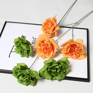 Arrangement floral DIY de roses Martin à trois têtes, simulation artistique auto-conçue, texture florale tridimensionnelle, très réaliste - Product Image 5