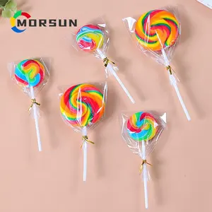 트위스트 타이와 클리어 셀로판 롤리팝 가방 폐쇄 케이크 팝 가방 Morsun 100 PCS 식품 사탕 포장 OPP 플랫 가방 재활용 가능