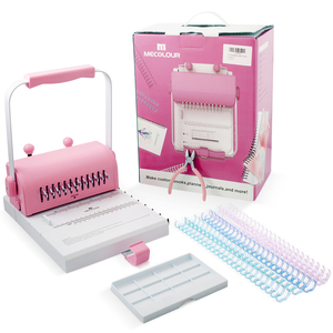 Machine à relier manuelle Mecolour 2:1, capacité de perforation 20 feuilles, 23 trous, format A4 A6, mini relieuse portable - Product Image 6