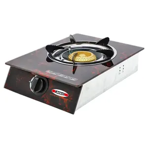 High Quality Standard Factory Prices Glass Top Gas Cooker Single Burner Kitchen Stoves