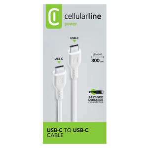Cavo CABLE DE ALIMENTACIÓN USB C Blanco 3m USBDATACUSBC2C3MW - Product Image 3