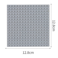 Jouets éducatifs, base en plastique de petite taille à angle droit avec 16*16 trous, blocs de construction classiques MOC pour tables de construction de blocs