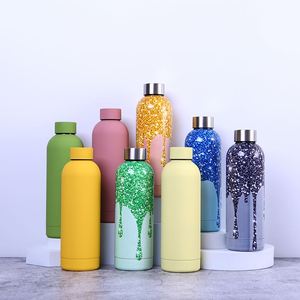 Custom Logo 500Ml 17Oz Promotion Double Wall Stainless Steel Insulated <b>Flask</b> Cup Vacuum Standard Water <b>Bottle</b> - Product Image 1