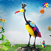 GoldMoc up Films Personnage Kevin Blocks Jouets Creative DIY Oiseau coloré Kevin Bloc de construction en plastique Jouet