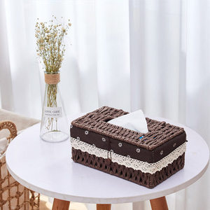 Phong cách vườn dệt giấy dây mô hộp, đôi sợi dây giấy + Khung sắt nhà máy bao bì - Product Image 5