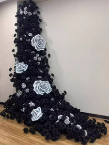 Fiore Artificiale Floyd Rose per il Festival di Qixi, Decorazione Murale a Cascata di Rose Fatta a Mano, Impermeabile e Lavabile, Popolare su Internet per Check-in - Product Image 3